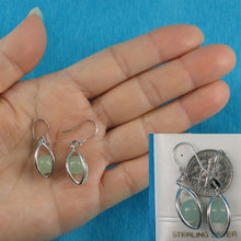 Load image into Gallery viewer, Solid Sterling Silver 925 Lucky Lantern Aventurine Hook Earrings
