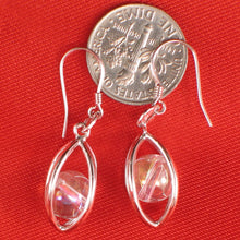 Load image into Gallery viewer, Solid Sterling Silver 925 Lucky Lantern Crystal Hook Earrings
