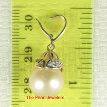 Load image into Gallery viewer, 14k Yellow Gold &amp; 8-Diamond South Sea Pearl Pendant