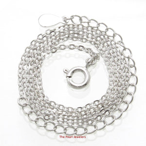 Sterling Silver 1.4mm Cable Chain – Adjustable 16.5–19”