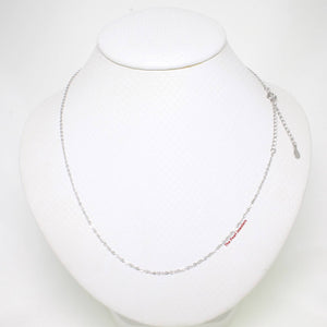 Sterling Silver 1.4mm Cable Chain – Adjustable 16.5–19”