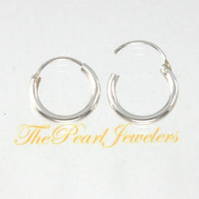 Load image into Gallery viewer, Sterling Silver 12mm Hoop Earrings