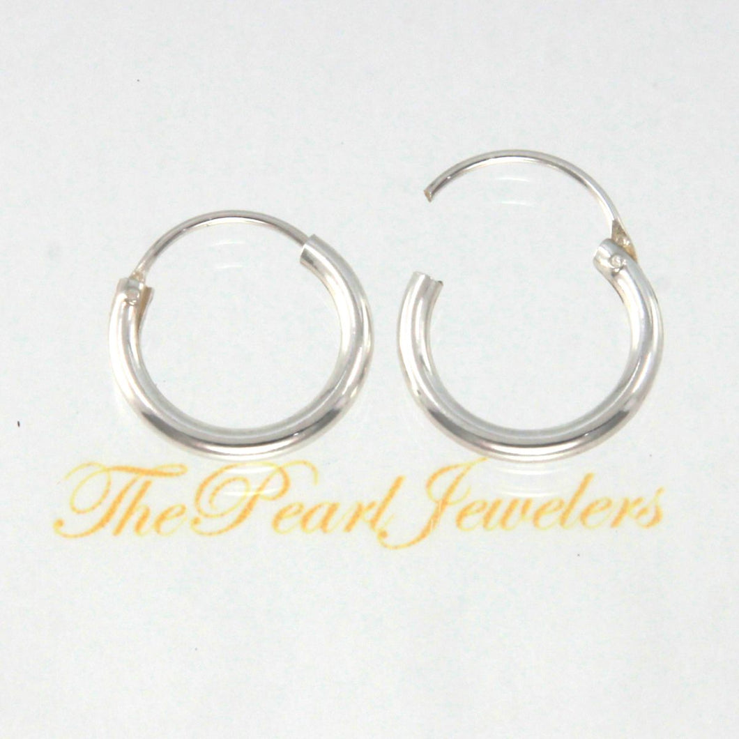 Sterling Silver 12mm Hoop Earrings
