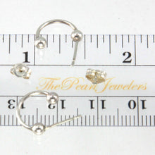 Load image into Gallery viewer, Sterling Silver 12mm Open Hoop Earrings