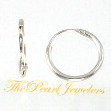 Load image into Gallery viewer, Sterling Silver 16mm Hoop Earrings