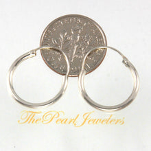 Load image into Gallery viewer, Sterling Silver 18mm Hoop Earrings