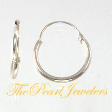 Load image into Gallery viewer, Sterling Silver 18mm Hoop Earrings