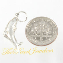 Load image into Gallery viewer, Sterling Silver 3D Fish Pendant Necklace (Slim)