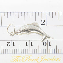Load image into Gallery viewer, Sterling Silver 3D Fish Pendant Necklace (Slim)