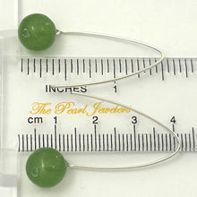 Load image into Gallery viewer, Sterling Silver Aventurine V-Shaped Wire Dangle Earrings