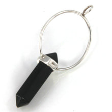 Load image into Gallery viewer, Sterling Silver Black Onyx Obelisk Pendant (Wide Design)