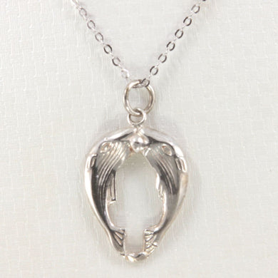 Sterling Silver Blue Whale Pendant Necklace