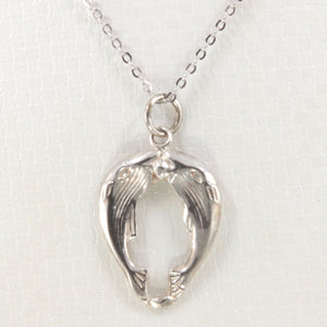 Sterling Silver Blue Whale Pendant Necklace