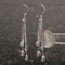 Load image into Gallery viewer, Sterling Silver Waterfall Pearl Dangle Earrings