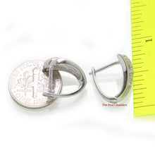 Load image into Gallery viewer, Sterling Silver Clear Cubic Zirconia French Back Earrings