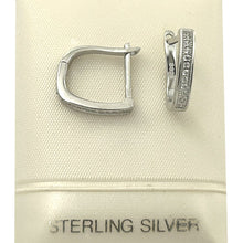 Load image into Gallery viewer, Sterling Silver Clear Cubic Zirconia French Back Earrings