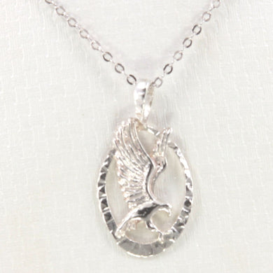 Sterling Silver Eagle Pendant Necklace
