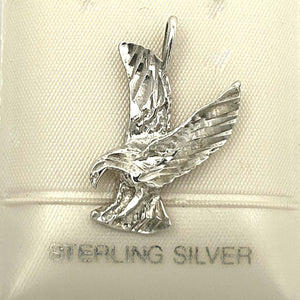 Sterling Silver Hawk Eagle Pendant Necklace