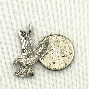 Sterling Silver Hawk Eagle Pendant Necklace