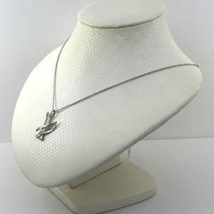 Sterling Silver Hawk Eagle Pendant Necklace