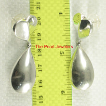 Load image into Gallery viewer, Sterling Silver Dangle Heart &amp; Raindrop Earrings