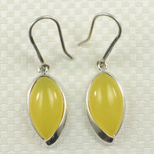 Load image into Gallery viewer, Sterling Silver Honey Agate Marquise Hook Earrings