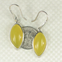 Load image into Gallery viewer, Sterling Silver Honey Agate Marquise Hook Earrings