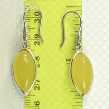 Load image into Gallery viewer, Sterling Silver Honey Agate Marquise Hook Earrings