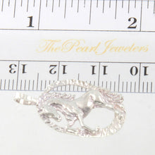 Load image into Gallery viewer, Sterling Silver Satin Finish Horse Pendant Necklace