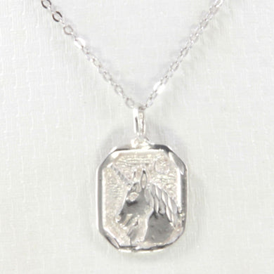 Sterling Silver Horse Pendant Necklace
