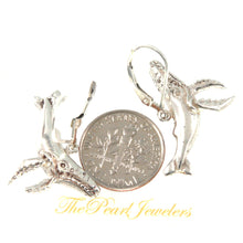 Load image into Gallery viewer, Sterling Silver Humpback Whale Leverback Earrings (Mismatched Pair)