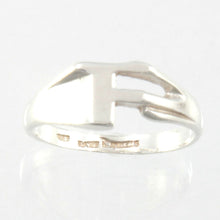 Load image into Gallery viewer, Sterling Silver Personalized Initial F Ring