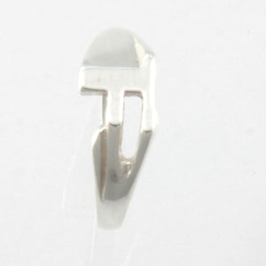 Sterling Silver Personalized Initial F Ring