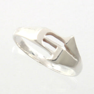 Sterling Silver Personalized Initial G Ring