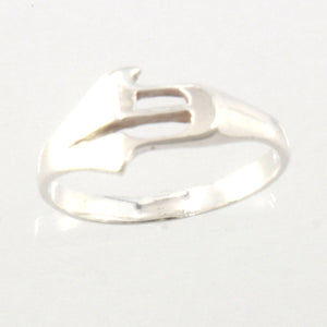 Sterling Silver Personalized Initial G Ring