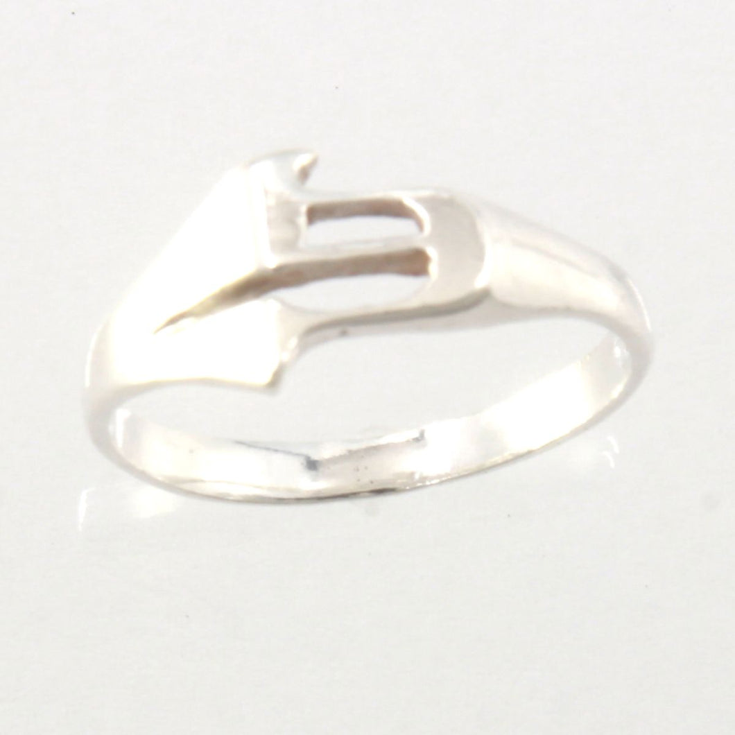 Sterling Silver Personalized Initial G Ring