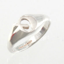 Load image into Gallery viewer, Sterling Silver Personalized Initial Q Ring