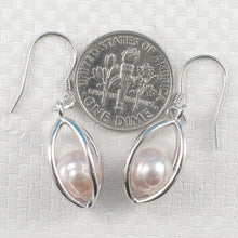 Load image into Gallery viewer, Sterling Silver Pink Pearl Lucky Lantern Earrings – Hook Dangle