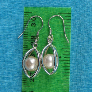 Sterling Silver Pink Pearl Lucky Lantern Earrings – Hook Dangle