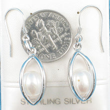 Load image into Gallery viewer, Sterling Silver White Pearl Lucky Lantern Earrings – Hook Dangle
