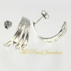 Sterling Silver Mismatched Post Earrings