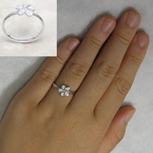Load image into Gallery viewer, Sterling Silver Plumeria Flower Ring (8.5mm)