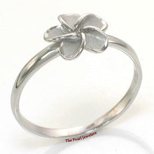 Load image into Gallery viewer, Sterling Silver Plumeria Flower Ring (8.5mm)