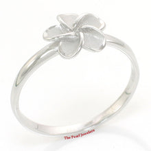 Load image into Gallery viewer, Sterling Silver Plumeria Flower Ring (8.5mm)