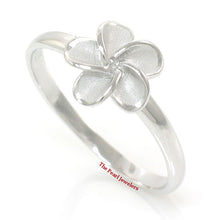 Load image into Gallery viewer, Sterling Silver Plumeria Flower Ring (8.5mm)