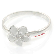 Load image into Gallery viewer, Sterling Silver Plumeria Flower Ring (8.5mm)