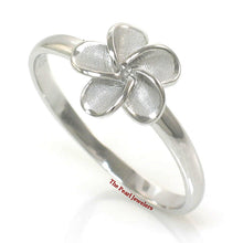 Load image into Gallery viewer, Sterling Silver Plumeria Flower Ring (8.5mm)