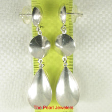 Load image into Gallery viewer, Sterling Silver Dangle Raindrop Design Earrings