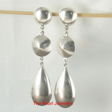 Load image into Gallery viewer, Sterling Silver Dangle Raindrop Design Earrings