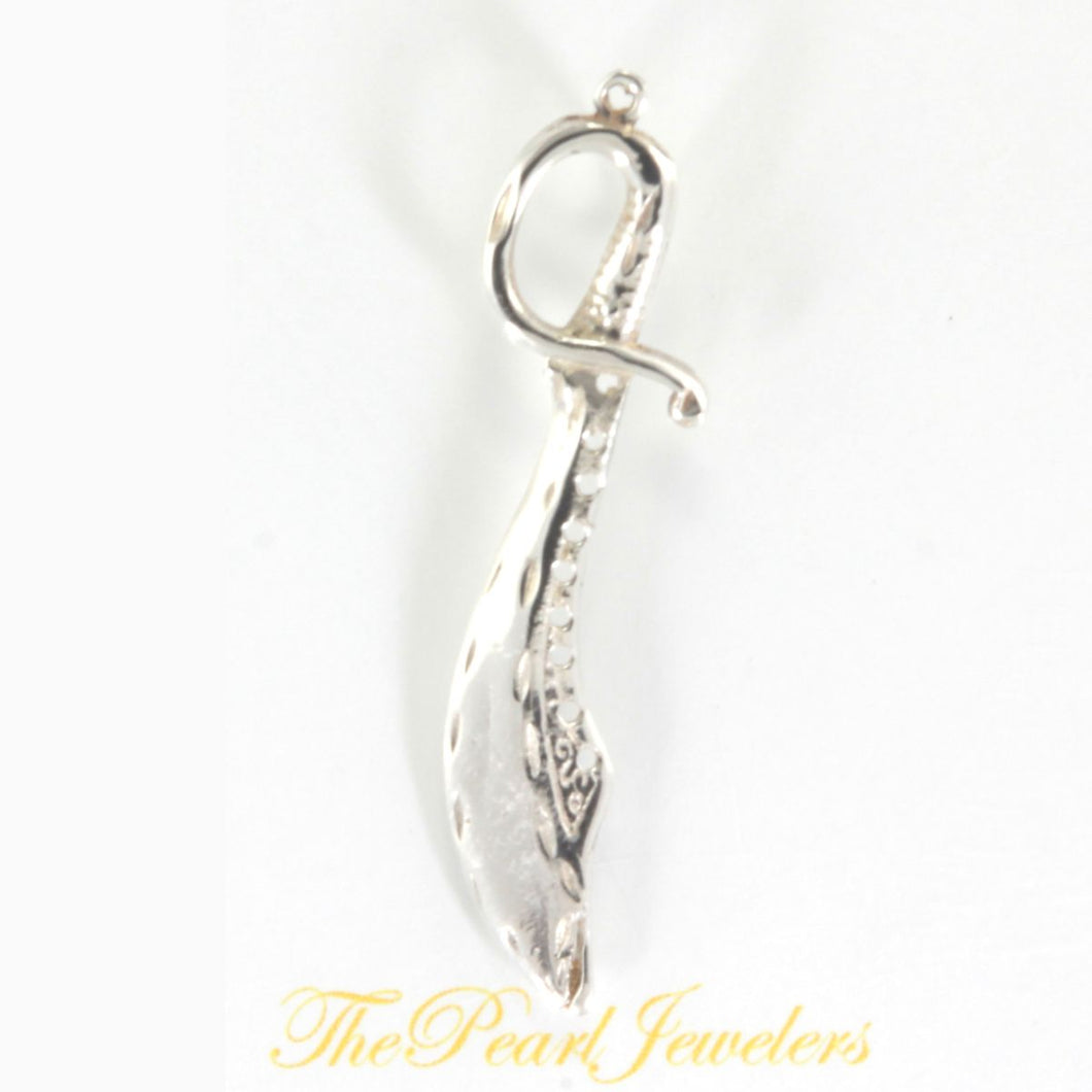Sterling Silver Sword Pendant Necklace